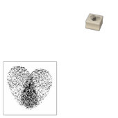 Tampons Encreurs Coeur d'empreintes digitales (Tamponné)