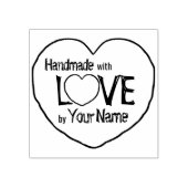 Tampons Encreurs Coeur ♥ doux CUSTOM "fait main avec amour" Timbre  (Impression)