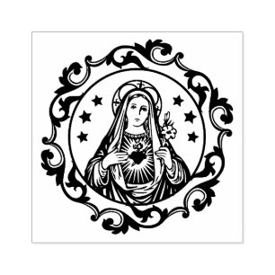 Tampons Encreurs Coeur immaculé de la Vierge Marie Religieux catho