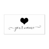 Tampons Encreurs Coeur mou personnalisé | Signature de script avec  (Impression)