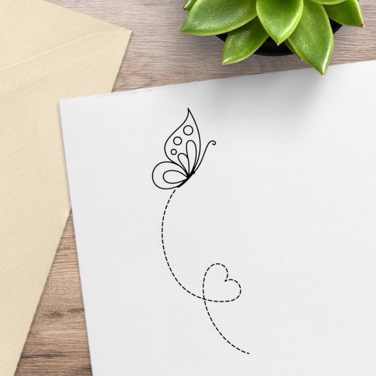 Tampons Encreurs Coeur papillon - Couleur moi