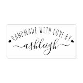 Tampons Encreurs Cœurs doux & écriture artisanale avec amour Nom (Impression)