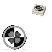 Tampons Encreurs Coeurs violets B&W battants (Tamponné)