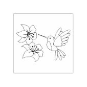 Tampons Encreurs Colibri près de Fleurs (Impression)