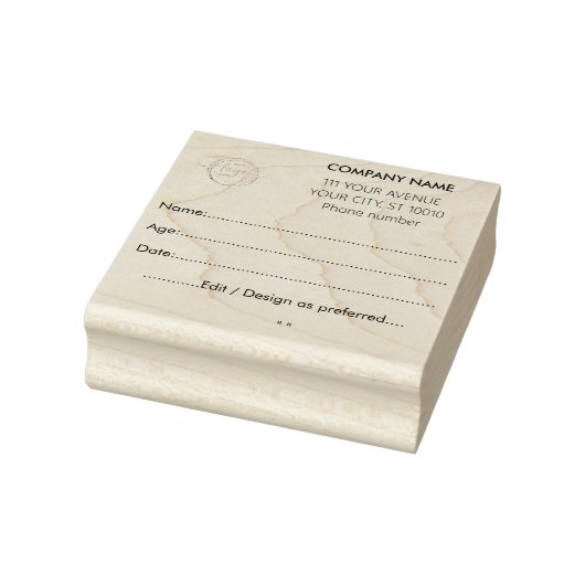 Tampons Encreurs Collection de données personnalisable Forme Black  (Tampon)