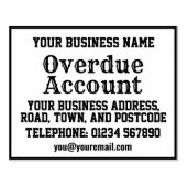 Tampons Encreurs Compte en souffrance avec nom, adresse, etc (Impression)