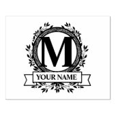 Tampons Encreurs Conception de monogramme floral (Impression)