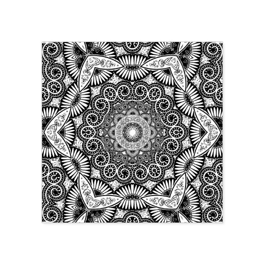 Tampons Encreurs Conception géométrique mandala (Impression)