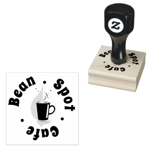 Tampons Encreurs Conception subtile Café Mug Logo Loyalty Café (Tamponné)