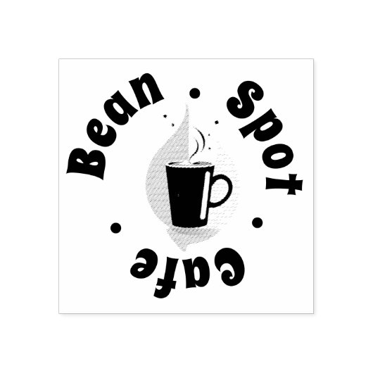 Tampons Encreurs Conception subtile Café Mug Logo Loyalty Café (Impression)