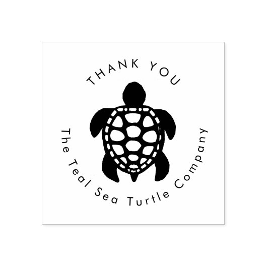 Tampons Encreurs Conception turquoise des tortues de mer (Impression)