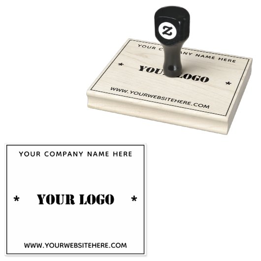 Tampons Encreurs Concevez votre propre entreprise Logo Modèle en ca (Tamponné)