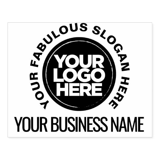 Tampons Encreurs Concevez votre propre logo estampille en caoutchou (Impression)