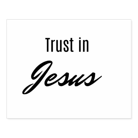 Tampons Encreurs Confiance en Jésus (Impression)