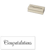 Tampons Encreurs Congratulations Cursive Script Text Template (Tamponné)