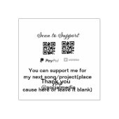 Tampons Encreurs Conseil virtuel jar q r code argent don PayPal ven (Impression)