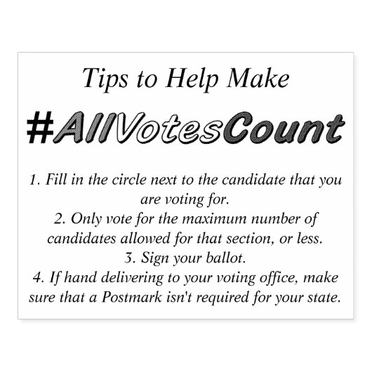 Tampons Encreurs Conseils pour s'assurer que tous les votes compten (Impression)