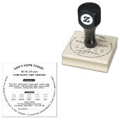 Tampons Encreurs Cookies Droit Étiquette Boulangerie Emballage (Tamponné)