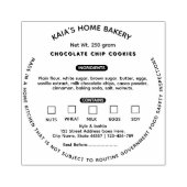 Tampons Encreurs Cookies Droit Étiquette Boulangerie Emballage (Impression)