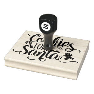 Tampons Encreurs Cookies pour Père Noël Noël Timbre en caoutchouc