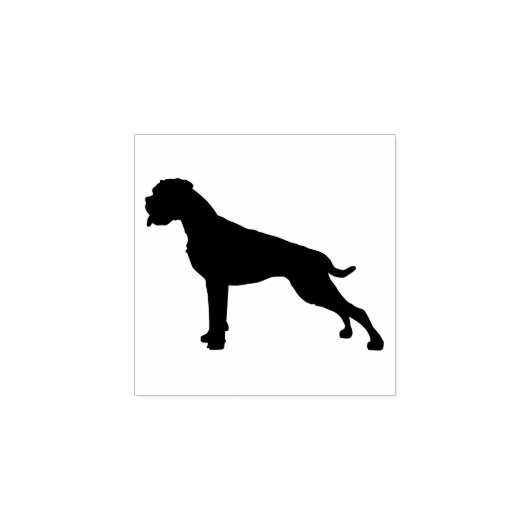 Tampons Encreurs Cool classique allemand Boxer Dog Silhouette (Impression)