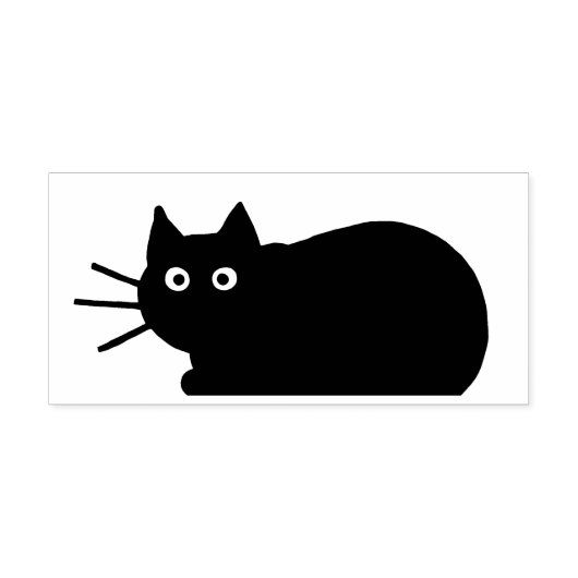Tampons Encreurs Cool Kitty Chat Fun Feline Lover en caoutchouc (Impression)