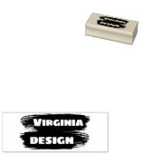 Tampons Encreurs Cool Peinture Brush Stroke Stylish Nom personnalis (Tamponné)