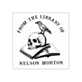 Tampons Encreurs Corbeau | Crâne gothique De La Bibliothèque De (Impression)