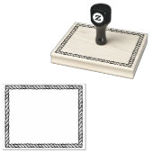 Tampons Encreurs Corde rustique simple rectangulaire 4x5 (Tamponné)