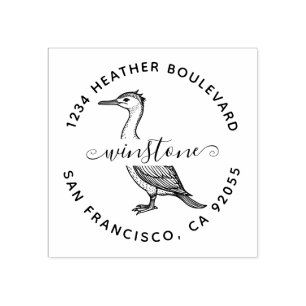 Tampons Encreurs Cormorant personnalisé Adresse de retour Nom de fa
