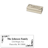 Tampons Encreurs Corner d'adresses familiales personnalisées (Tamponné)