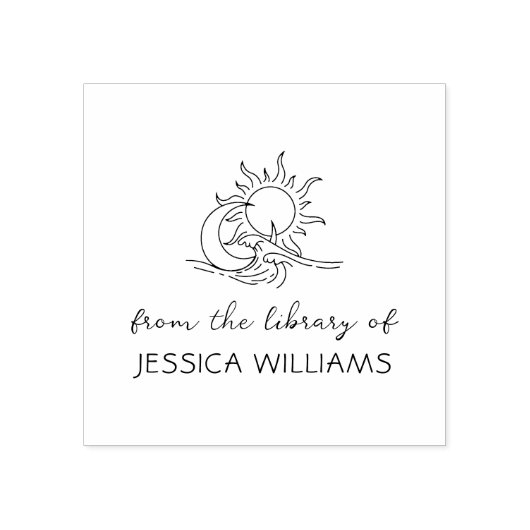 Tampons Encreurs Cosmic Elements Handwritten Custom Library Book (Impression)