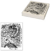 Tampons Encreurs Côté Sombre De La Lune Plaque Bookplate Bois Art T (Tamponné)