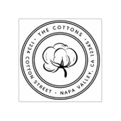 Tampons Encreurs Cotton Boll Icon Adresse de retour (Impression)