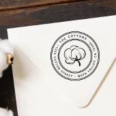 Tampons Encreurs Cotton Boll Icon Adresse de retour