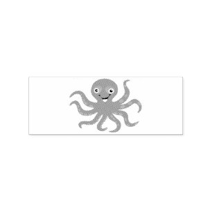 Tampons Encreurs Coucou rouge souriant Octopus Thunder_Cove