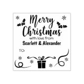 Tampons Encreurs Couple personnalisé Joyeux Noël avec amour, (Impression)