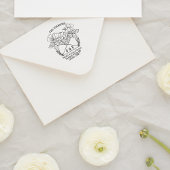 Tampons Encreurs Couples Initiales Retour Adresse Fleurs