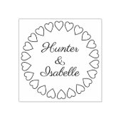 Tampons Encreurs Courbe de cercle cardiaque moderne Mariage simple  (Impression)