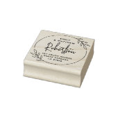 Tampons Encreurs Courbe moderne simple Courbe mariée Couple Adresse (Tampon)