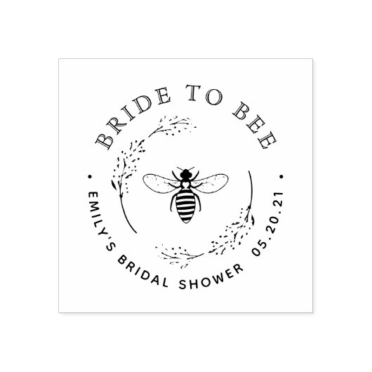 Tampons Encreurs Couronne botanique rustique Enterrement de vie de  (Impression)