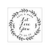Tampons Encreurs Couronne de laurier Faveur de mariage Faites l'amo (Impression)