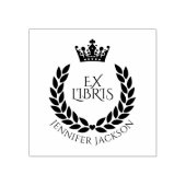 Tampons Encreurs Couronne et Couronne Ex Libris Livre de bibliothèq (Impression)