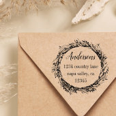 Tampons Encreurs Couronne rustique | Adresse de retour du nom de fa