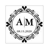 Tampons Encreurs Couronne rustique de pays Laurel | MARIAGE (Impression)