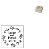 Tampons Encreurs Couronne rustique de pays Laurel | MARIAGE (Tamponné)