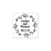 Tampons Encreurs Couronne rustique de pays Laurel | MARIAGE (Impression)