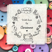 Tampons Encreurs Couture artisanale avec amour dessiné à la main