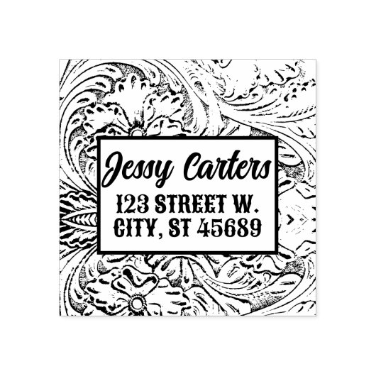 Tampons Encreurs Cowboy Rustique Pays Occidental Outils Cuir (Impression)