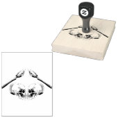 Tampons Encreurs Crâne amoureux Squelette gothique Mariage d'Hallow (Tamponné)